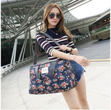 2016 New Fashion Women's Travel Bags Luggage Handbag Floral Print Women Travel Tote Bags Large Capacity PT558