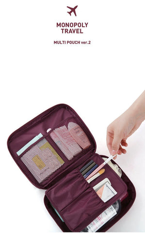 Nylon Multifunction Make up Organizer bag Women Cosmetic bags Outdoor Travel Bag Handbag Bolsas Free shipping